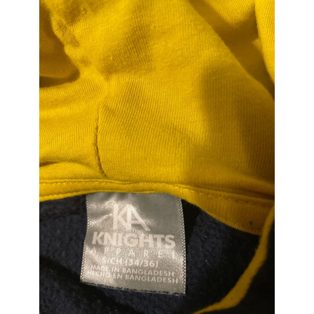 Knights Apparel Michigan Wolverines Hoodie Navy Blue Yellow Mens Small RN 104648 - Picture 2 of 9
